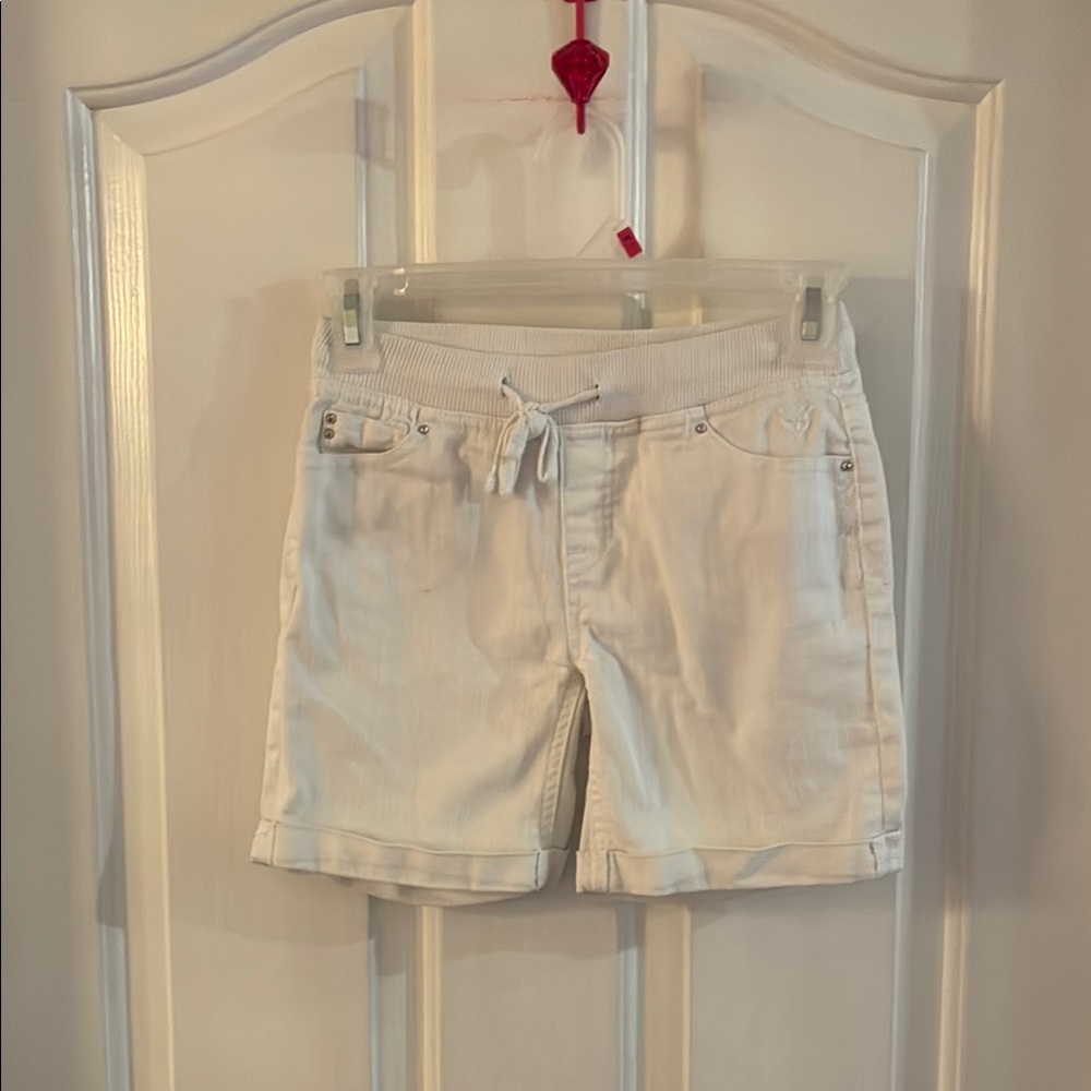 Justice Vintage Girls White Tie Casual Shorts